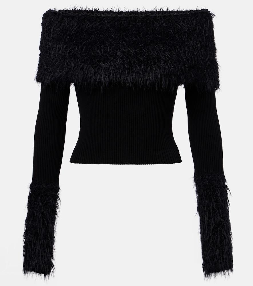 jean paul gaultier ribbed-knit top