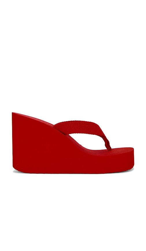 jeffrey campbell astria 2 flip flop sandal in red. - size 8.5 (also in 9)
