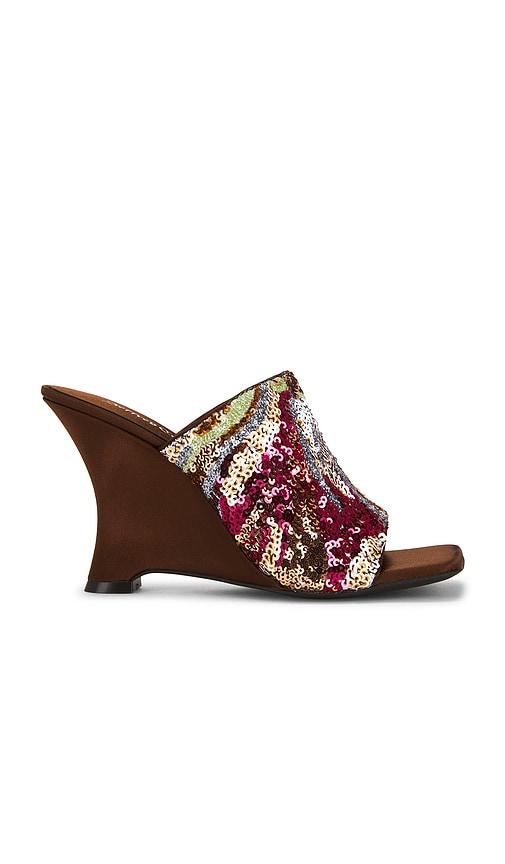 jeffrey campbell aura wedge sandal in pink. - size 10 (also in 8, 9)