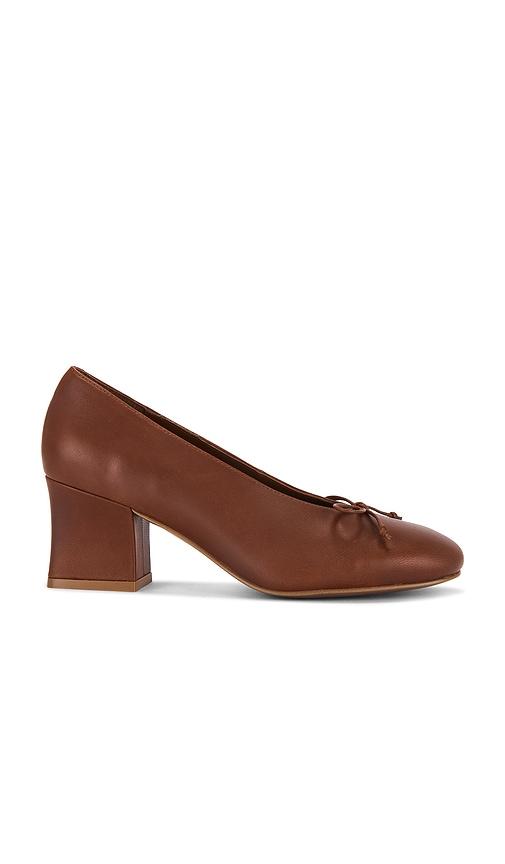 jeffrey campbell doll-baby pump in cognac. - size 10 (also in 8, 8.5, 9)