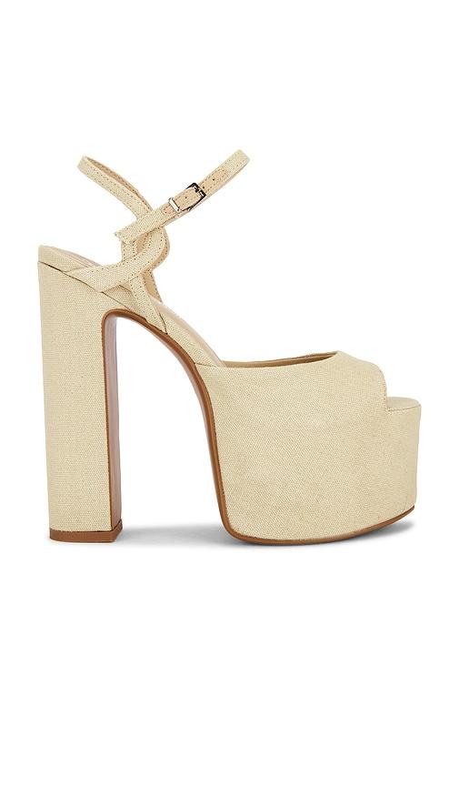 jeffrey campbell ever last sandal in cream. - size 10 (also in 9, 9.5)