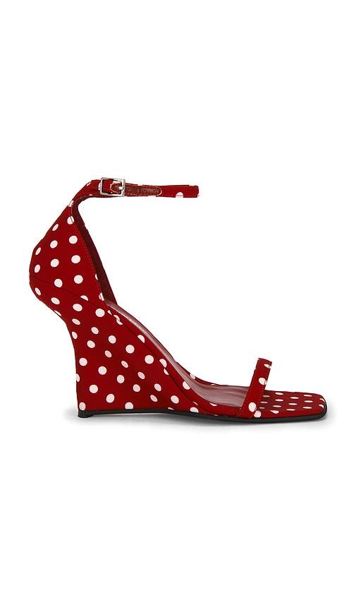 jeffrey campbell fermi sandal in red. - size 6 (also in 6.5, 8, 9)