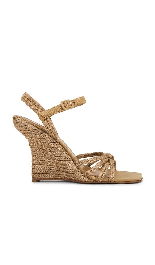 jeffrey campbell harvester wedge sandal in tan. - size 10 (also in 7.5, 9.5)