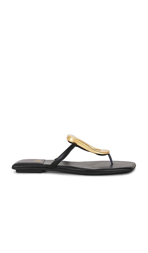 jeffrey campbell linques 2 flat sandal in black. - size 6 (also in 6.5, 7, 7.5, 8)
