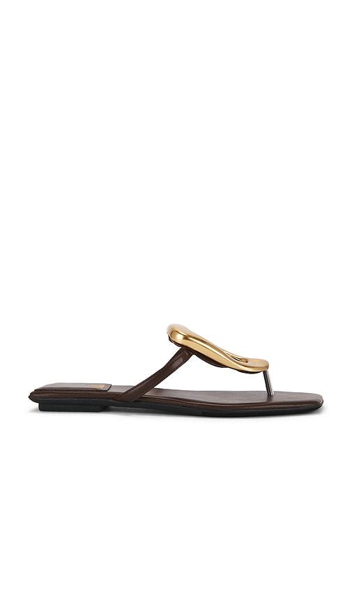 jeffrey campbell linques 2 sandal in chocolate. - size 6 (also in 7)