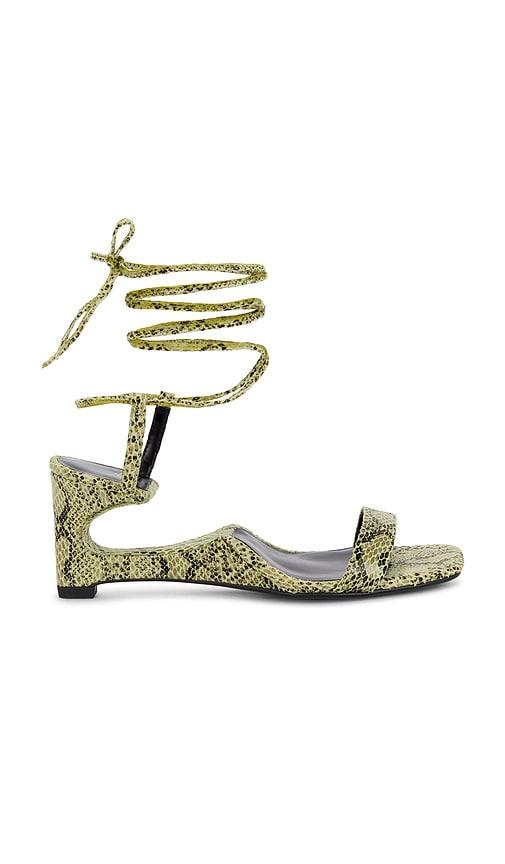 jeffrey campbell reversed sandal in green. - size 6 (also in 7)
