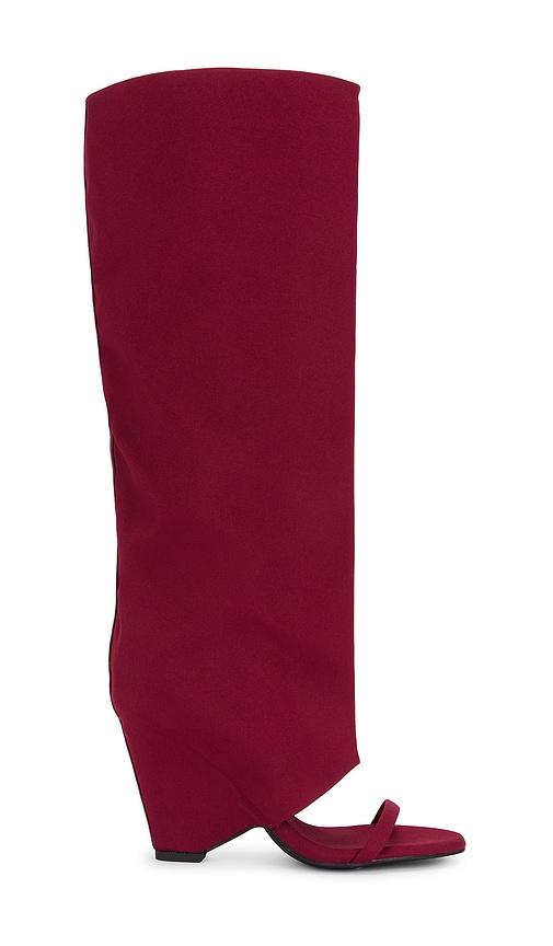 jeffrey campbell shroud boot in wine. - size 6 (also in 8)