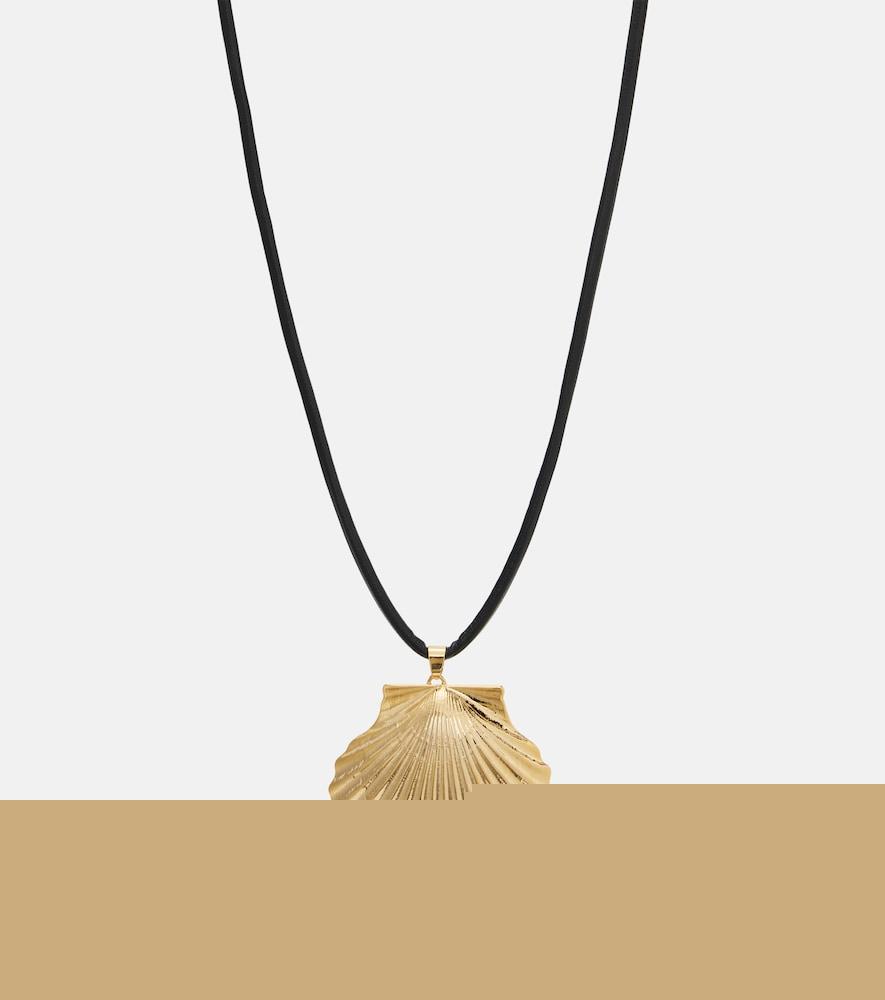 jennifer behr 18kt gold-plated pendant necklace