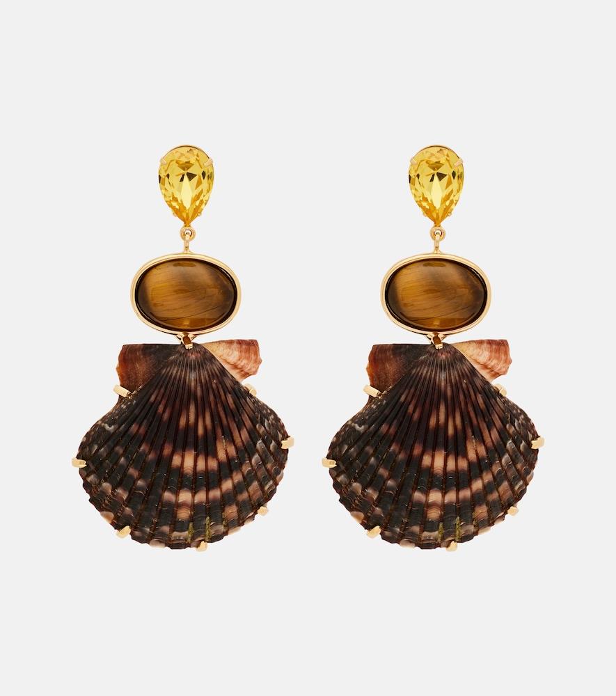 jennifer behr augustine crystal-embellished drop earrings