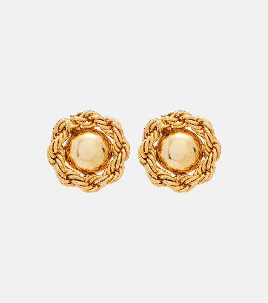 jennifer behr caryann gold-plated earrings