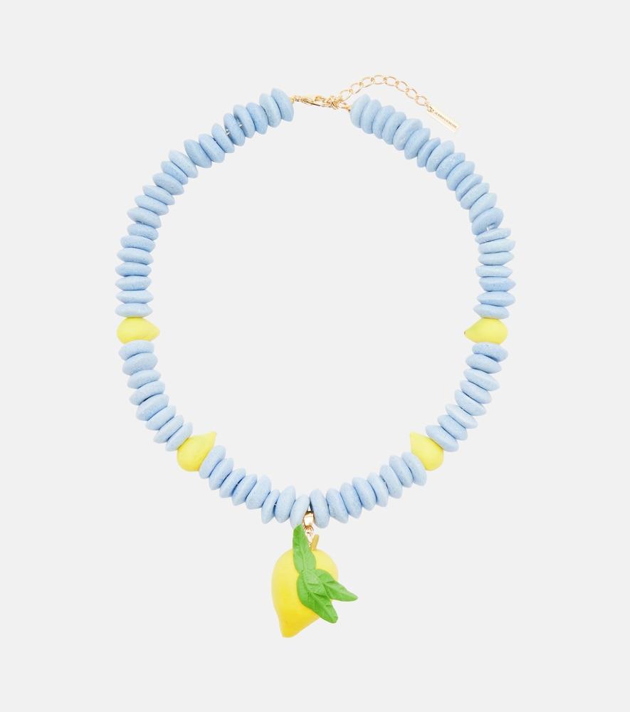 jennifer behr citron beaded necklace