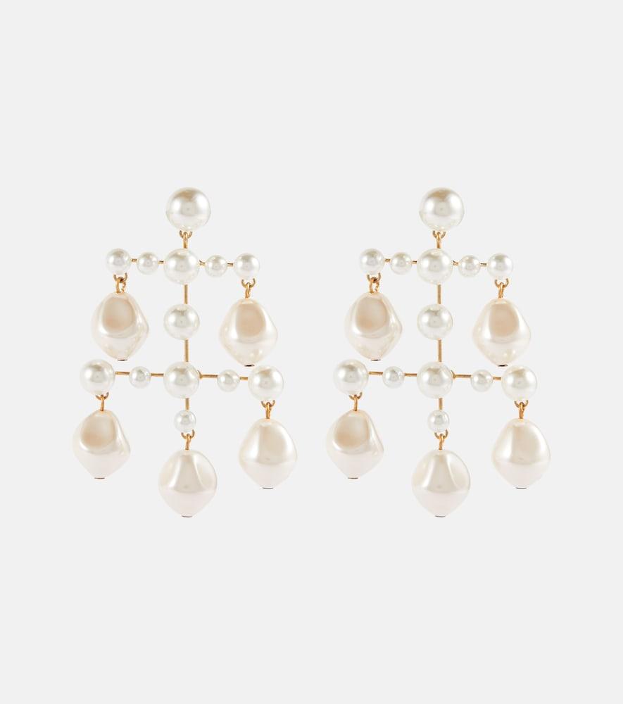 jennifer behr imogene faux pearl earrings