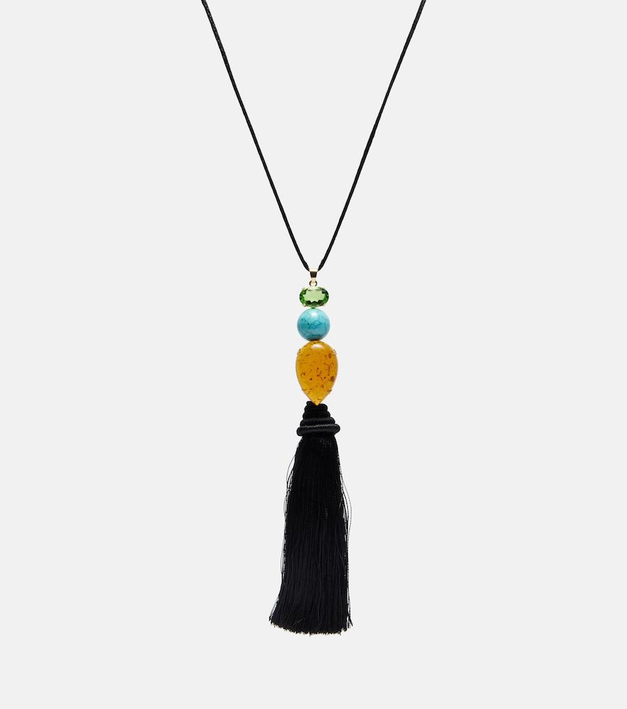 jennifer behr izzie tassel embellished necklace