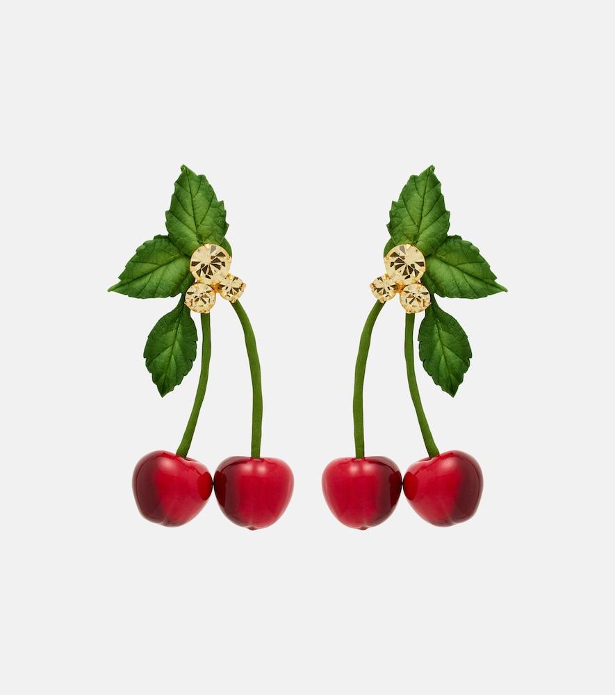 jennifer behr maraschino embellished drop earrings