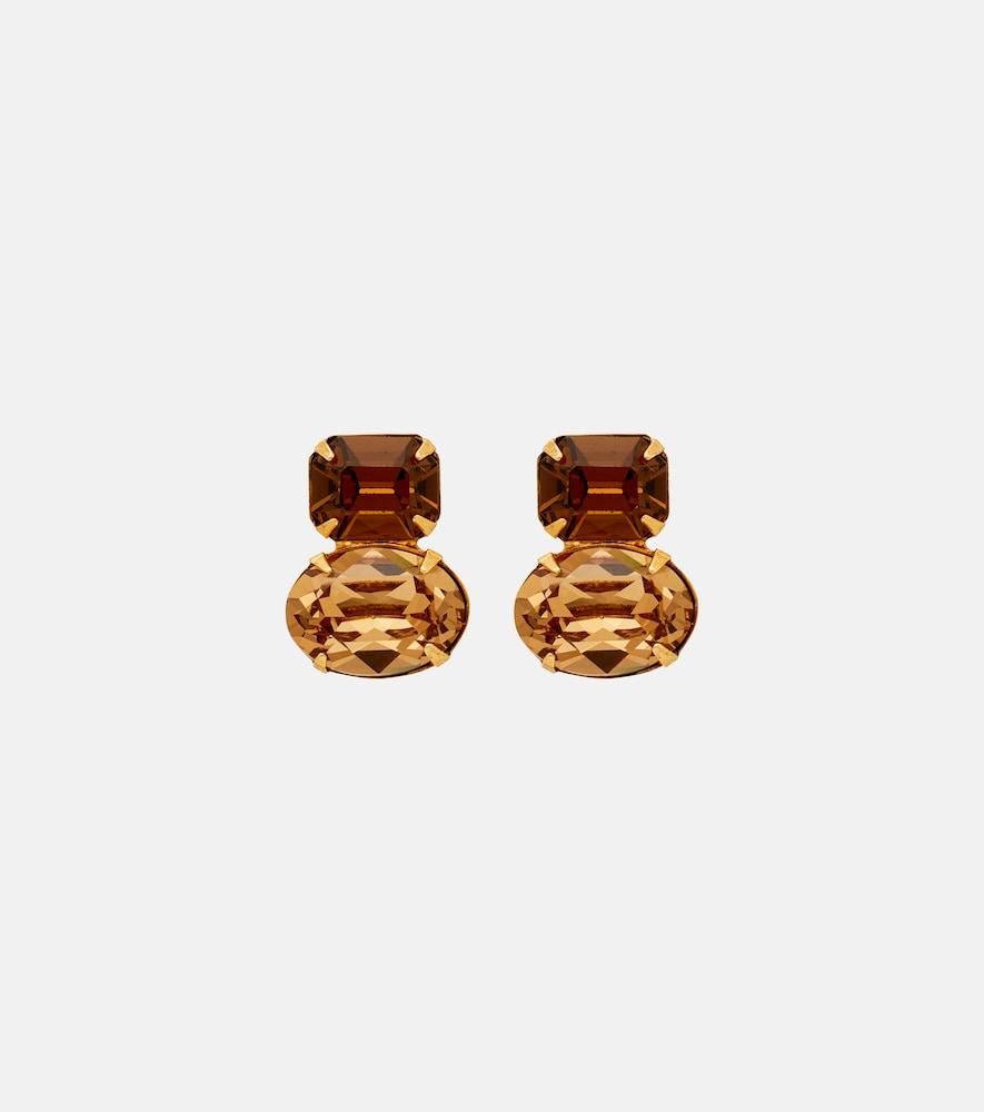 jennifer behr maureen crystal-embellished earrings