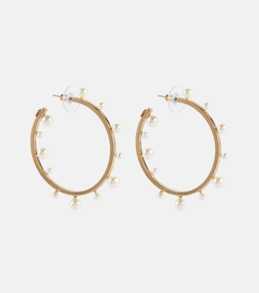 jennifer behr odetta faux pearl hoop earrings