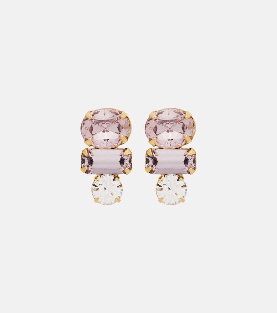 jennifer behr patricia crystal-embellished earrings