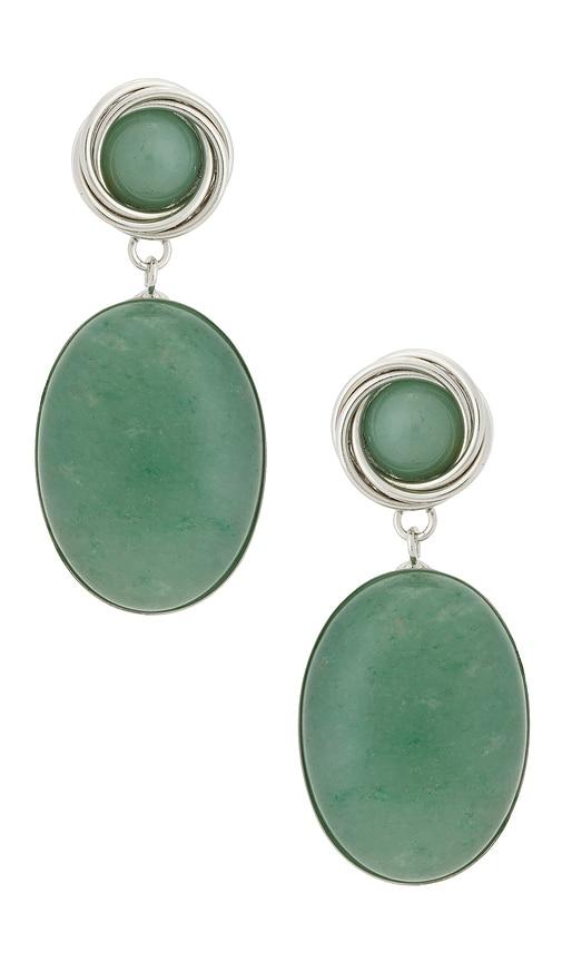 jennifer behr ruthie earrings in mint.