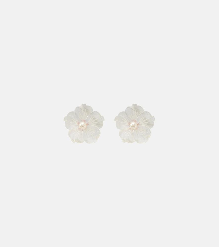 jennifer behr zia faux-pearl earrings