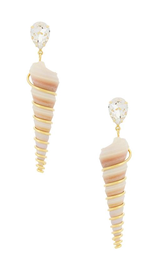 jennifer behr zingaro earrings in ivory.