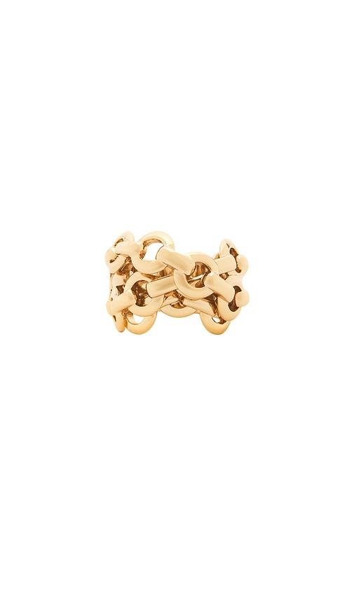 jennifer fisher chain link in metallic gold. - size 5 (also in 6, 7)