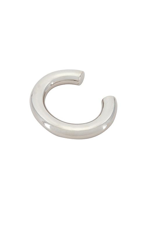 jennifer fisher jamma cuff in metallic silver.