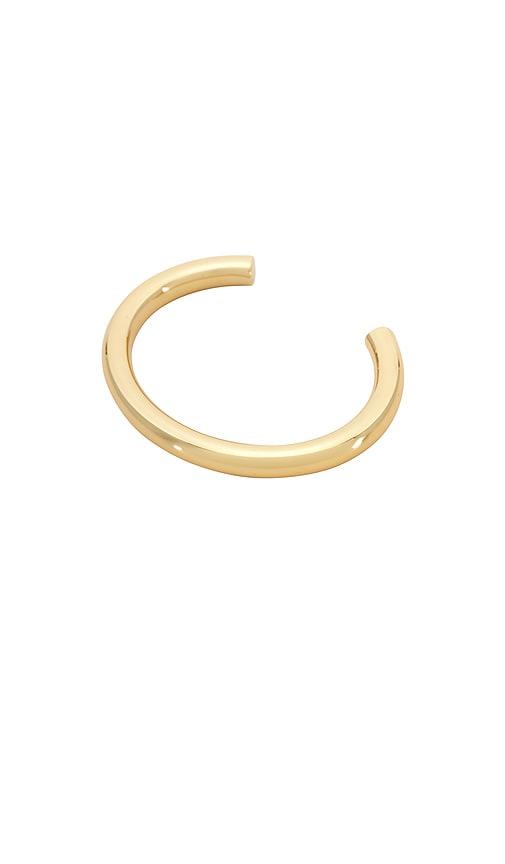 jennifer fisher natasha cuff in metallic gold.
