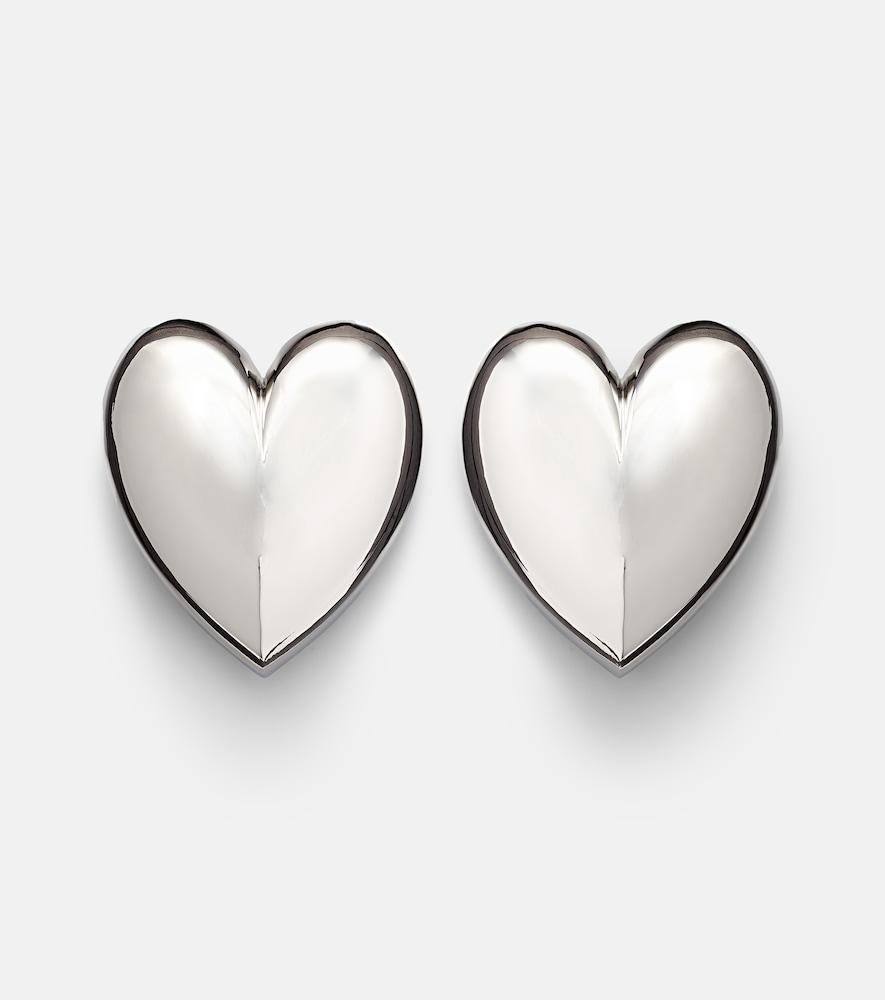 jennifer fisher puffy heart 10kt gold-plated earrings