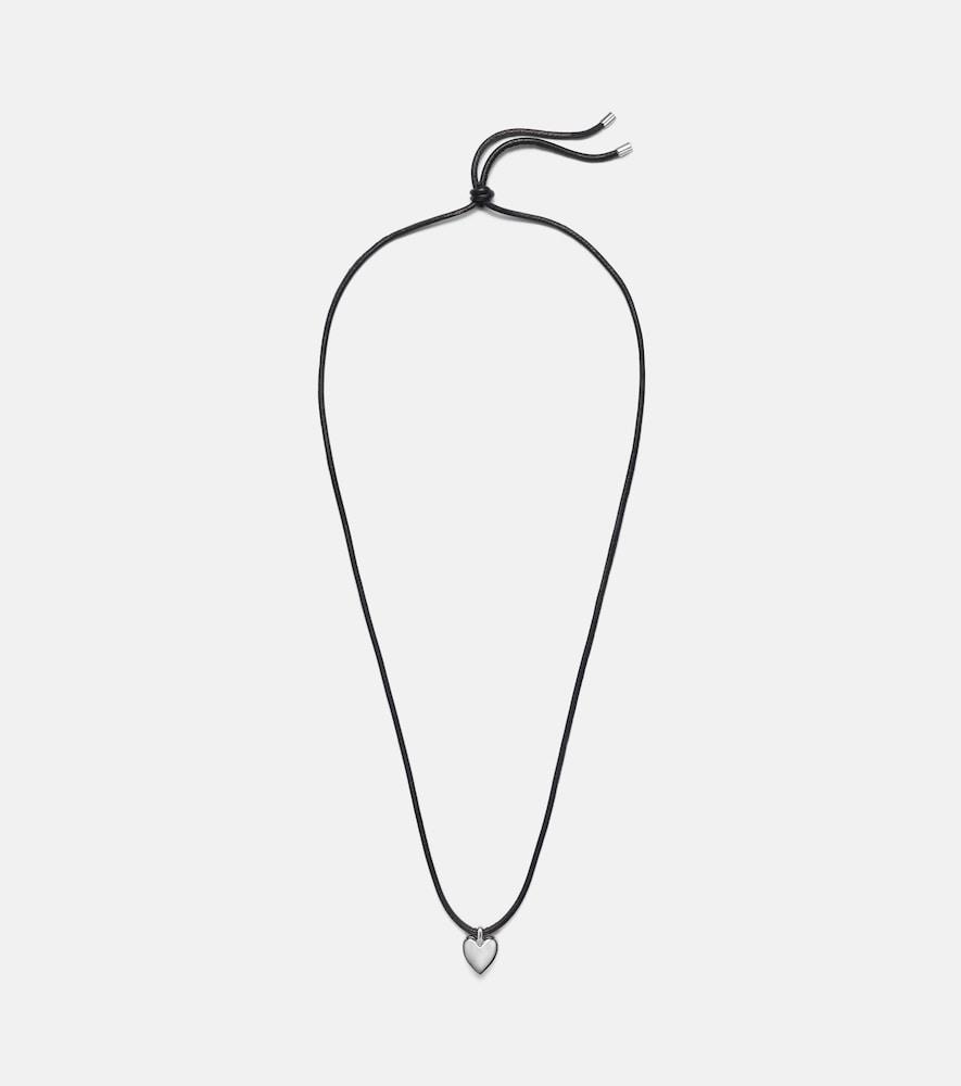 jennifer fisher puffy heart silver-plated pendant necklace