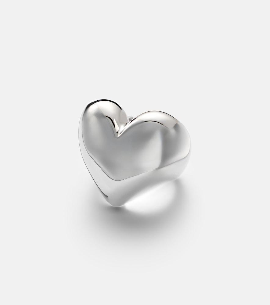 jennifer fisher puffy heart silver-plated ring