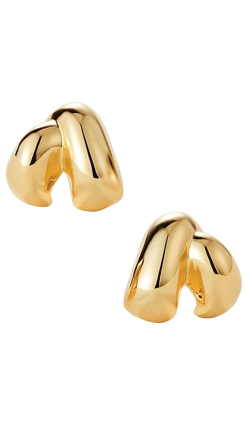 jenny bird beatrix earrings in metallic gold.