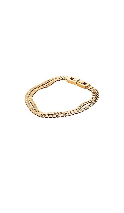 jenny bird double amalfi bracelet in metallic gold. - size m (also in s)