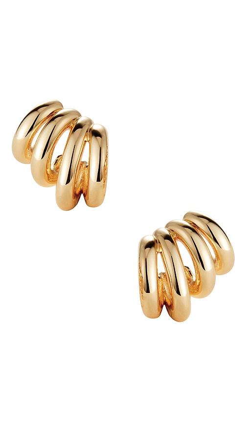 jenny bird monroe earrings in metallic gold.