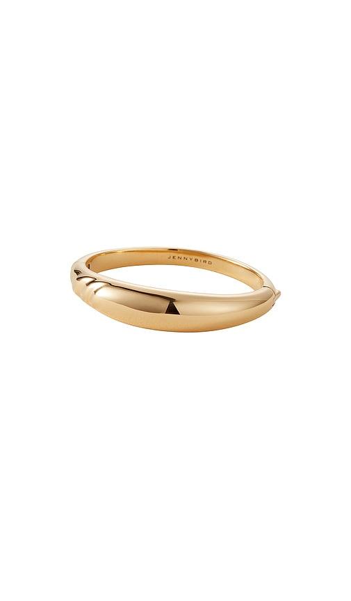 jenny bird nelle bangle in metallic gold. - size l (also in m)