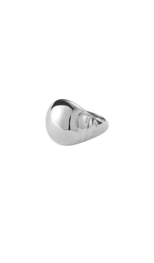 jenny bird nelle ring in metallic silver. - size 6 (also in 7)