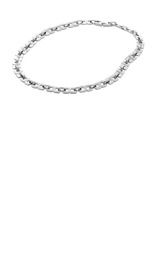 jenny bird rome chain necklace in metallic silver.