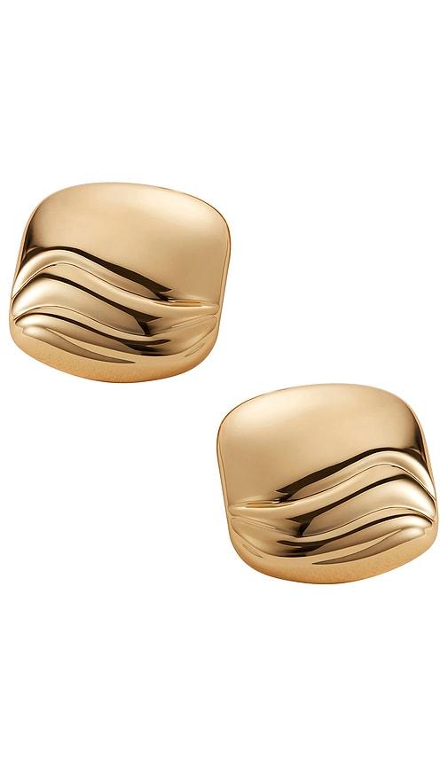 jenny bird rue earrings in metallic gold.