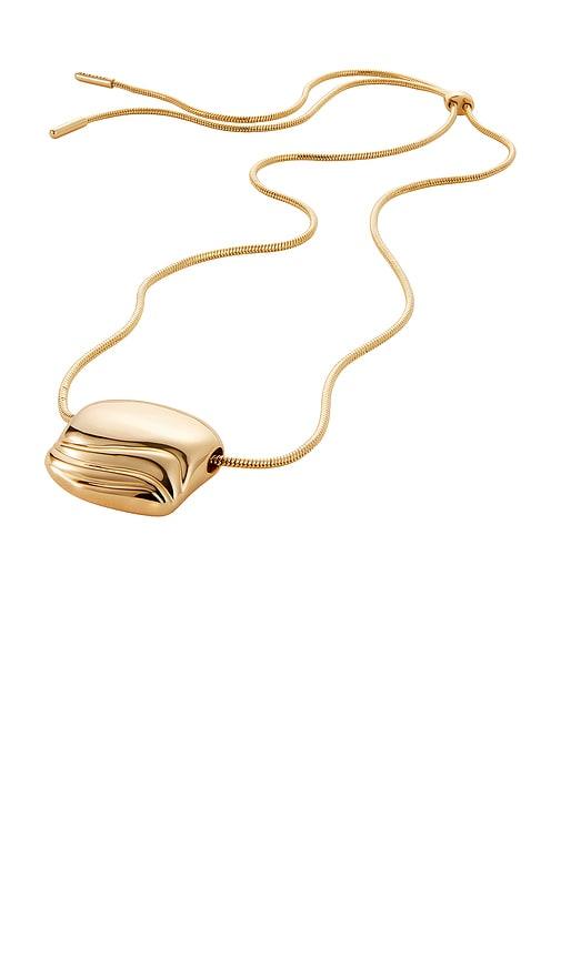 jenny bird rue pendant necklace in metallic gold.