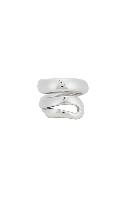 jenny bird sees ring in metallic silver. - size 7 (also in 8)