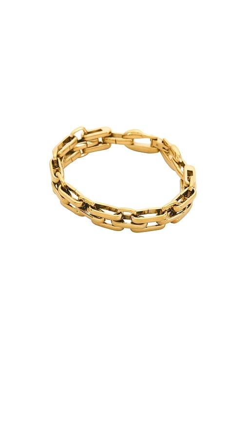 jenny bird slim penelope bracelet in metallic gold.