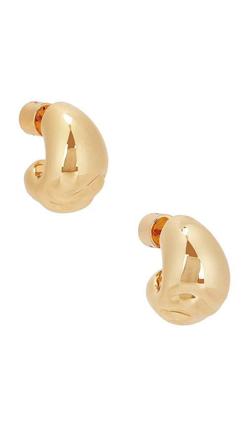 jenny bird small nelle hoops in metallic gold.