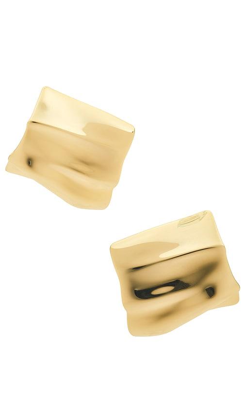 jenny bird sundra earrings in metallic gold.