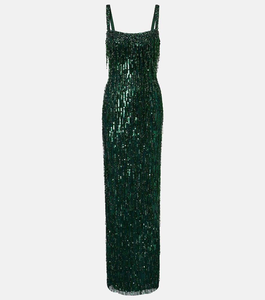 jenny packham fleur sequined gown