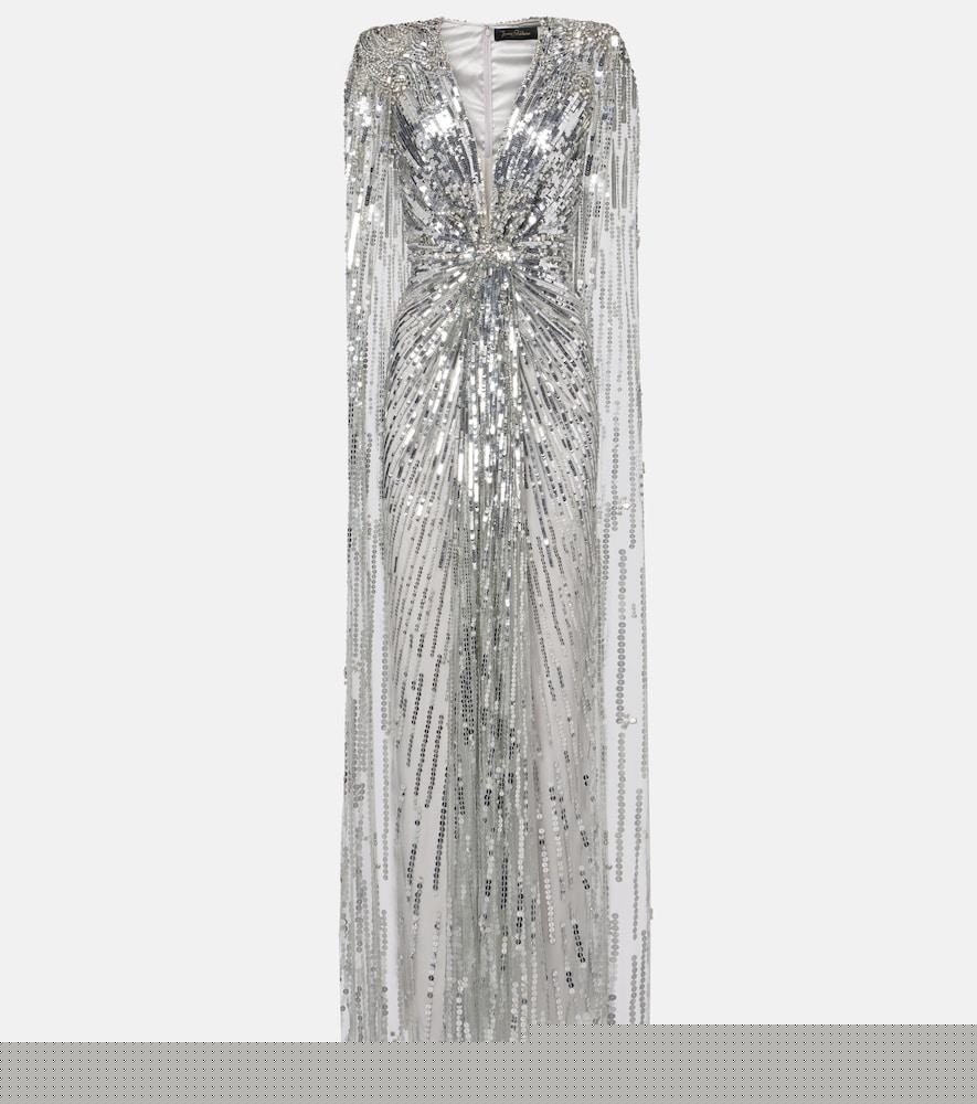 jenny packham gold rush sequined cocktail dress
