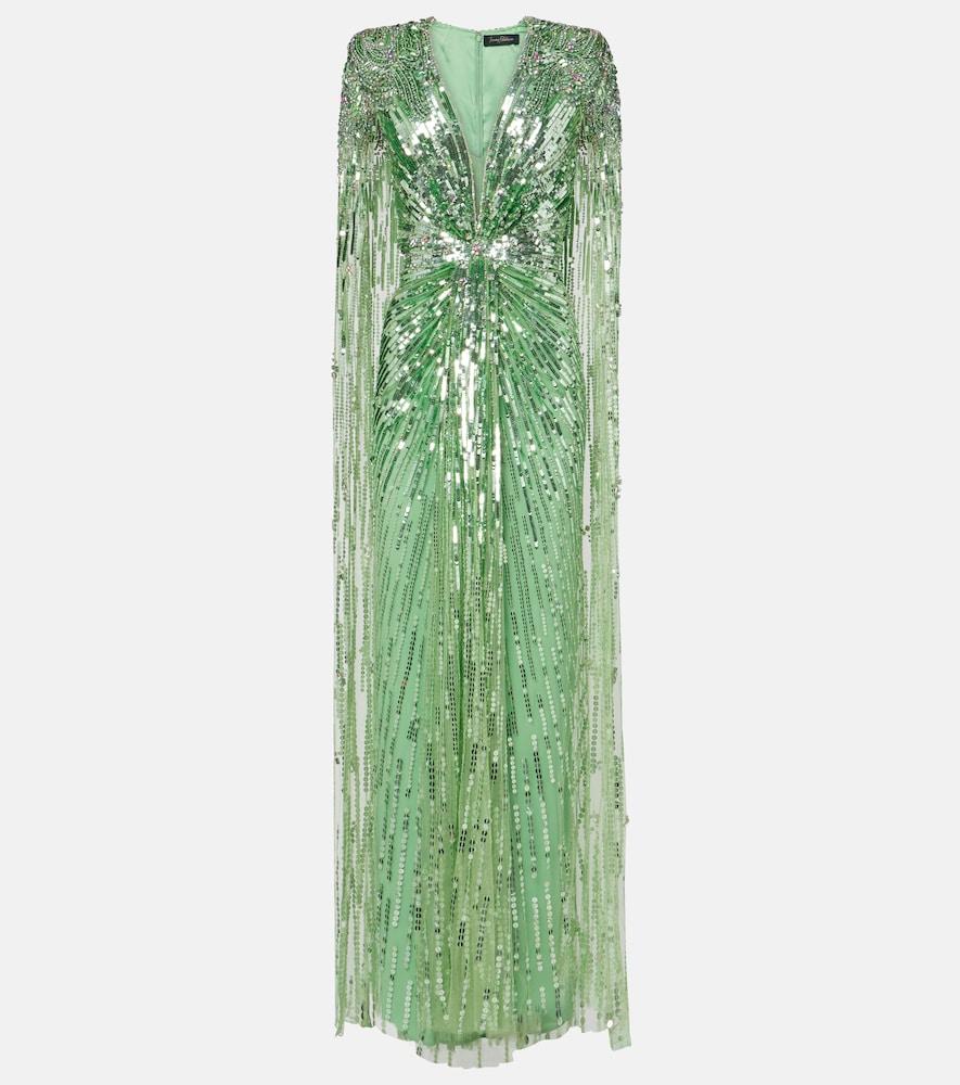 jenny packham gold rush sequined gown