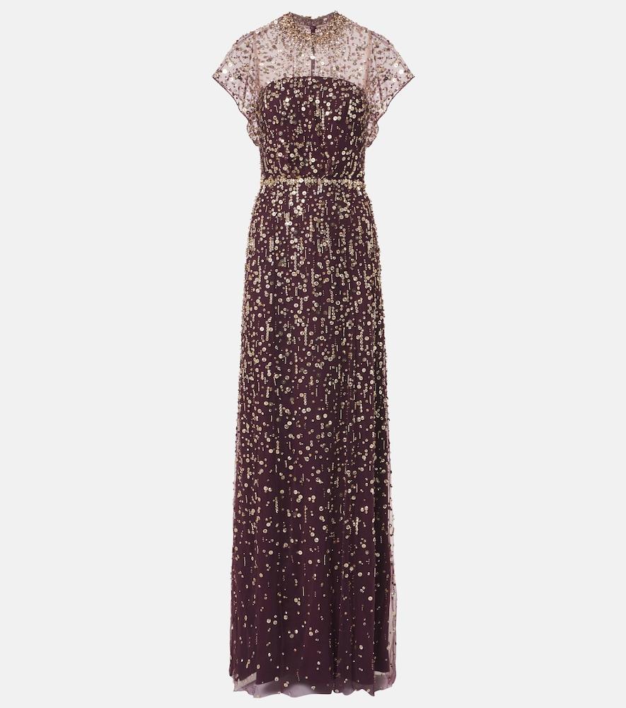 jenny packham sequined gown