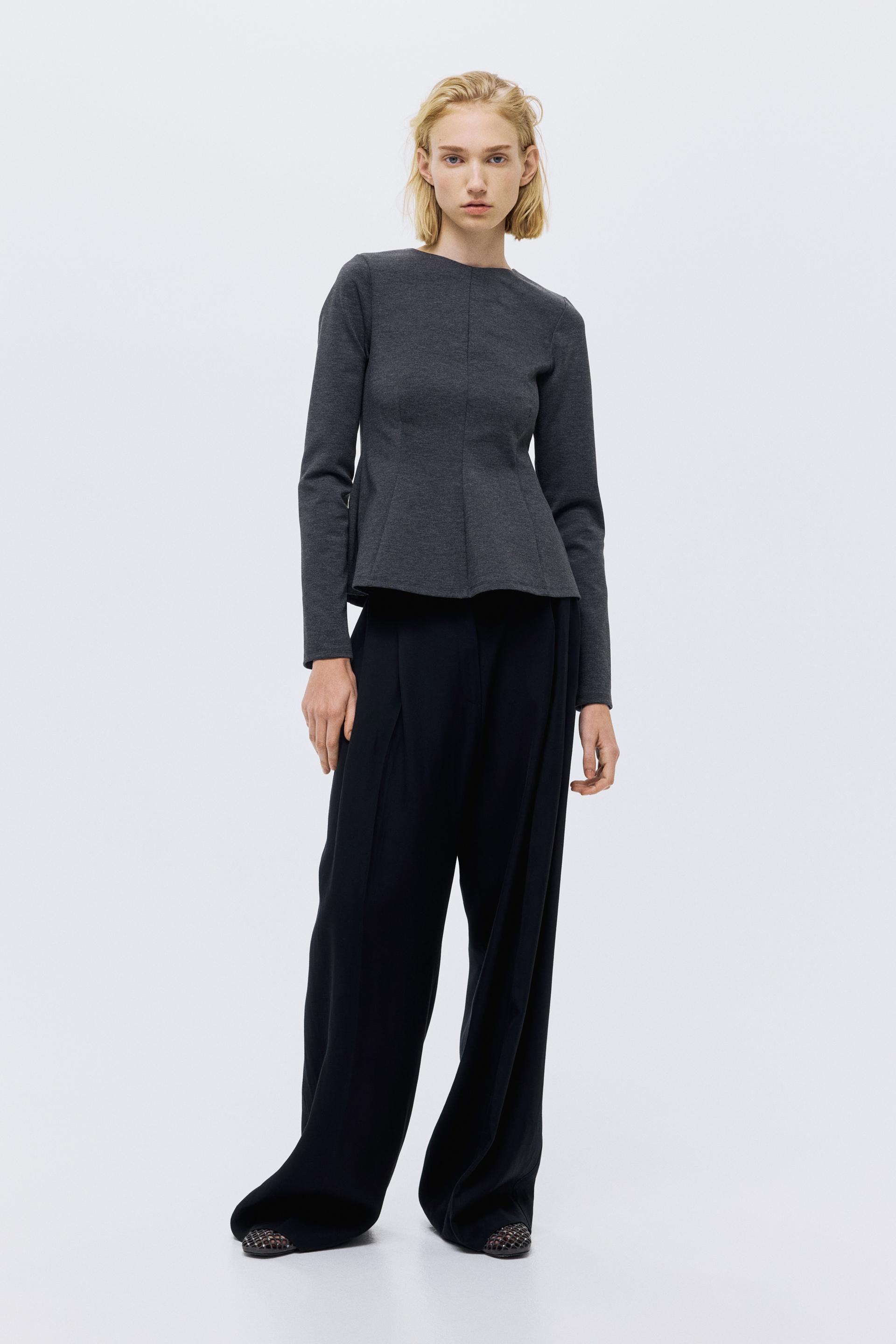jersey peplum top