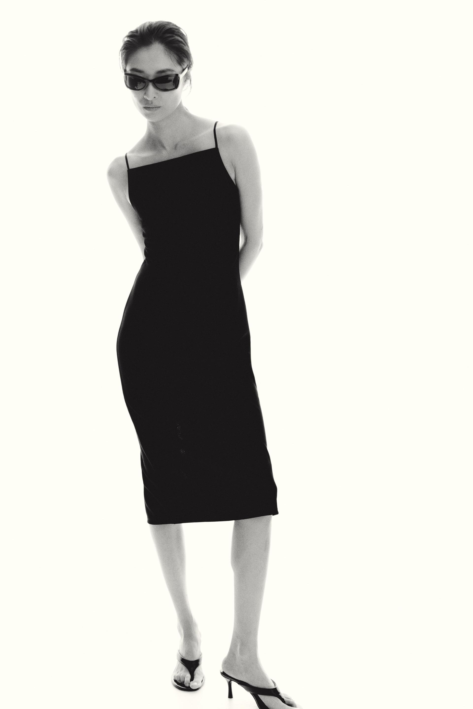 jersey strappy dress