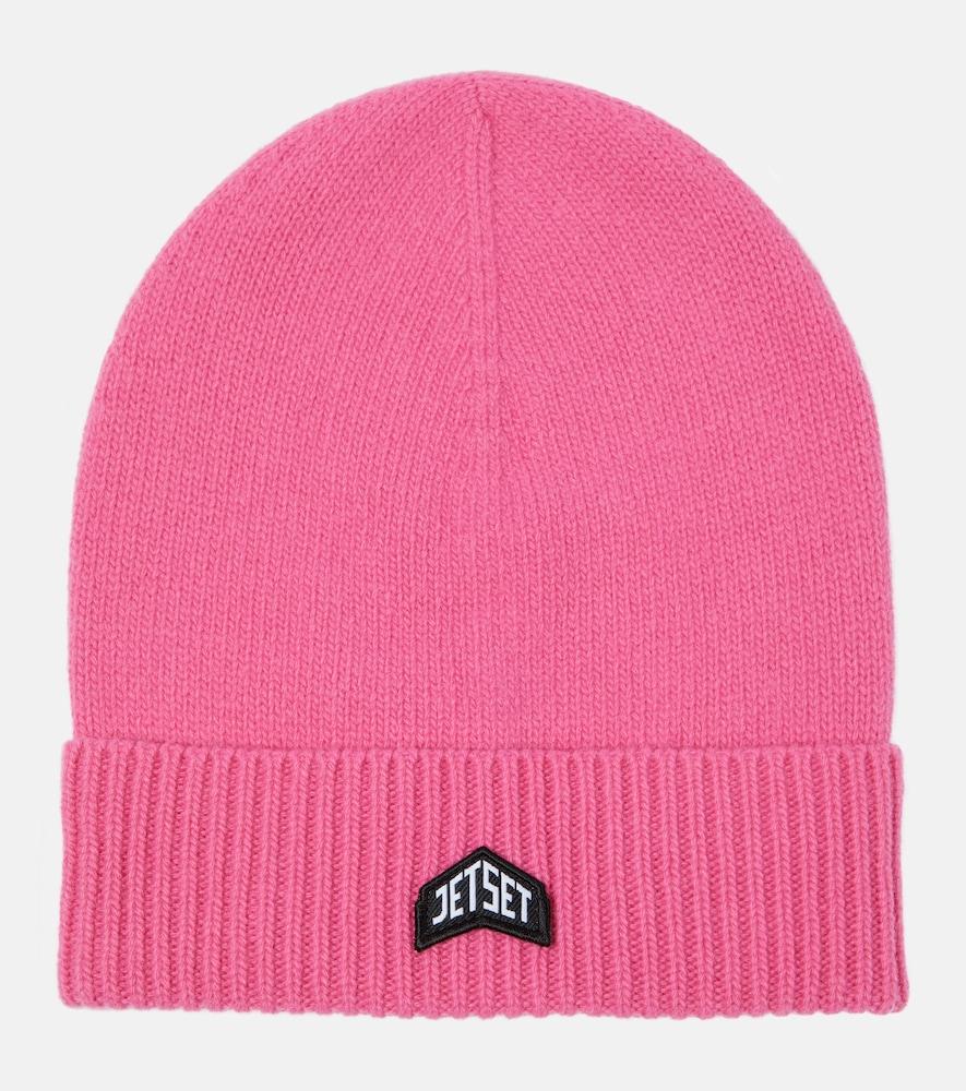 jet set logo wool beanie
