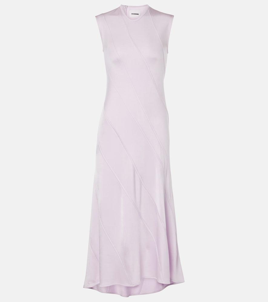 jil sander asymmetric midi dress